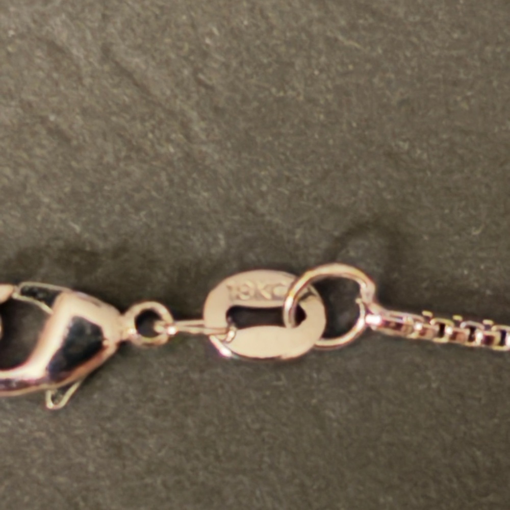Baublebar White GP Stainless Steel Four Leaf Clover Pendant 18" Chain Necklace - Picture 7 of 13